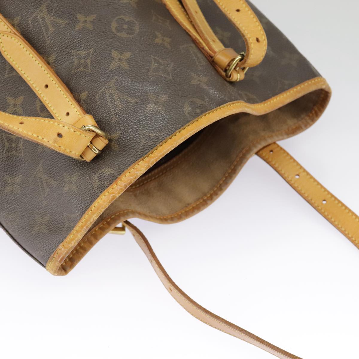 LOUIS VUITTON Monogram Bucket GM Shoulder Bag M42236 LV Auth 99298