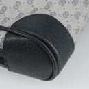 GUCCI Micro GG Supreme Clutch Bag PVC Navy Gold 014 89 0094 Auth 99300-16