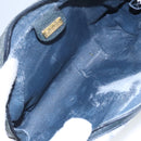 GUCCI Micro GG Supreme Clutch Bag PVC Navy Gold 014 89 0094 Auth 99300-11