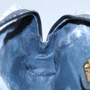 GUCCI Micro GG Supreme Clutch Bag PVC Navy Gold 014 89 0094 Auth 99300-18