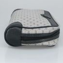 GUCCI Micro GG Supreme Clutch Bag PVC Navy Gold 014 89 0094 Auth 99300-3