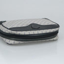 GUCCI Micro GG Supreme Clutch Bag PVC Navy Gold 014 89 0094 Auth 99300-5