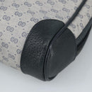 GUCCI Micro GG Supreme Clutch Bag PVC Navy Gold 014 89 0094 Auth 99300-7