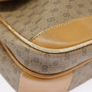 GUCCI Micro GG Supreme Shoulder Bag PVC Beige Gold Auth 99301-16