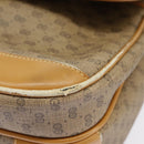 GUCCI Micro GG Supreme Shoulder Bag PVC Beige Gold Auth 99301-10