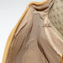 GUCCI Micro GG Supreme Shoulder Bag PVC Beige Gold Auth 99301-24