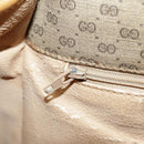 GUCCI Micro GG Supreme Shoulder Bag PVC Beige Gold Auth 99301-25