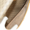 GUCCI Micro GG Supreme Shoulder Bag PVC Beige Gold Auth 99301-27