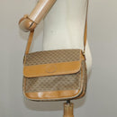 GUCCI Micro GG Supreme Shoulder Bag PVC Beige Gold Auth 99301-28