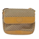 GUCCI Micro GG Supreme Shoulder Bag PVC Beige Gold Auth 99301-13