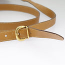 GUCCI Micro GG Supreme Shoulder Bag PVC Beige Gold Auth 99301-14