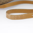 GUCCI Micro GG Supreme Shoulder Bag PVC Beige Gold Auth 99301-8