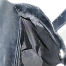 GUCCI Hand Bag Enamel 2way Black Silver 000 2058 0504 5 Auth 99303-23