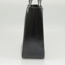 GUCCI Hand Bag Enamel 2way Black Silver 000 2058 0504 5 Auth 99303-4