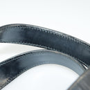 GUCCI Hand Bag Enamel 2way Black Silver 000 2058 0504 5 Auth 99303-8