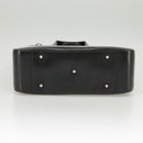 GUCCI Hand Bag Enamel 2way Black Silver 000 2058 0504 5 Auth 99303-5