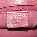 GUCCI GG Canvas Tote Bag Beige Silver Red 120836 Auth 99322-19