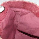 GUCCI GG Canvas Tote Bag Beige Silver Red 120836 Auth 99322-21