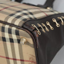 BURBERRY Nova Check Shoulder Bag PVC Beige Auth 99328-8