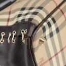 BURBERRY Nova Check Shoulder Bag PVC Beige Auth 99328-17