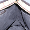 BURBERRY Nova Check Shoulder Bag PVC Beige Auth 99328-20