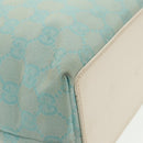 GUCCI GG Canvas Shoulder Bag Light Blue Gold 002 1099 2404 Auth 99349-14