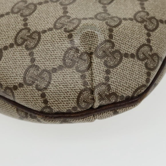 GUCCI GG Supreme Web Sherry Line Umhängetasche PVC Beige Rot Grün Auth 99352