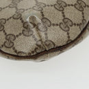 GUCCI GG Supreme Web Sherry Line Shoulder Bag PVC Beige Red Green Auth 99352-16