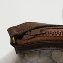 GUCCI GG Supreme Web Sherry Line Shoulder Bag PVC Beige Red Green Auth 99352-11