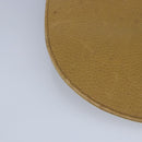 CARTIER Shoulder Bag Leather Beige Wine Red Auth 99355-15