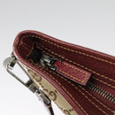 GUCCI GG Canvas Shoulder Bag Beige Silver 113013 Auth 99358-11