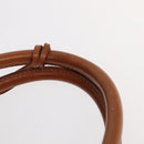 CELINE Macadam Canvas Boston Bag PVC Leather Brown Gold Auth 99360-14