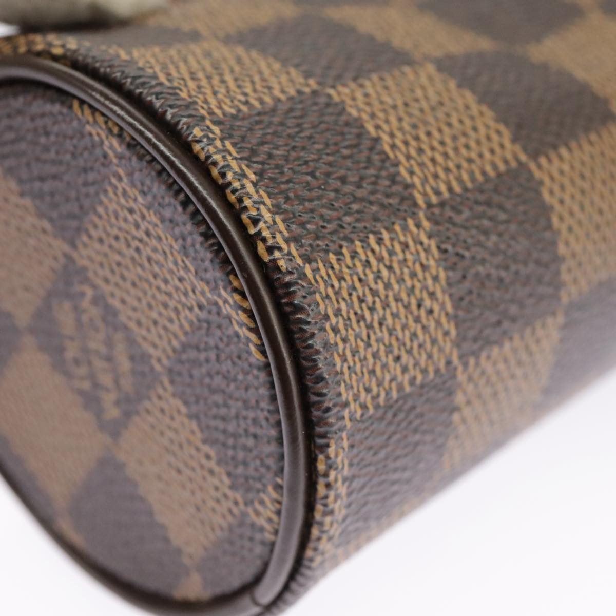 LOUIS VUITTON Damier Ebene Papillon Pouch LV Auth 99367