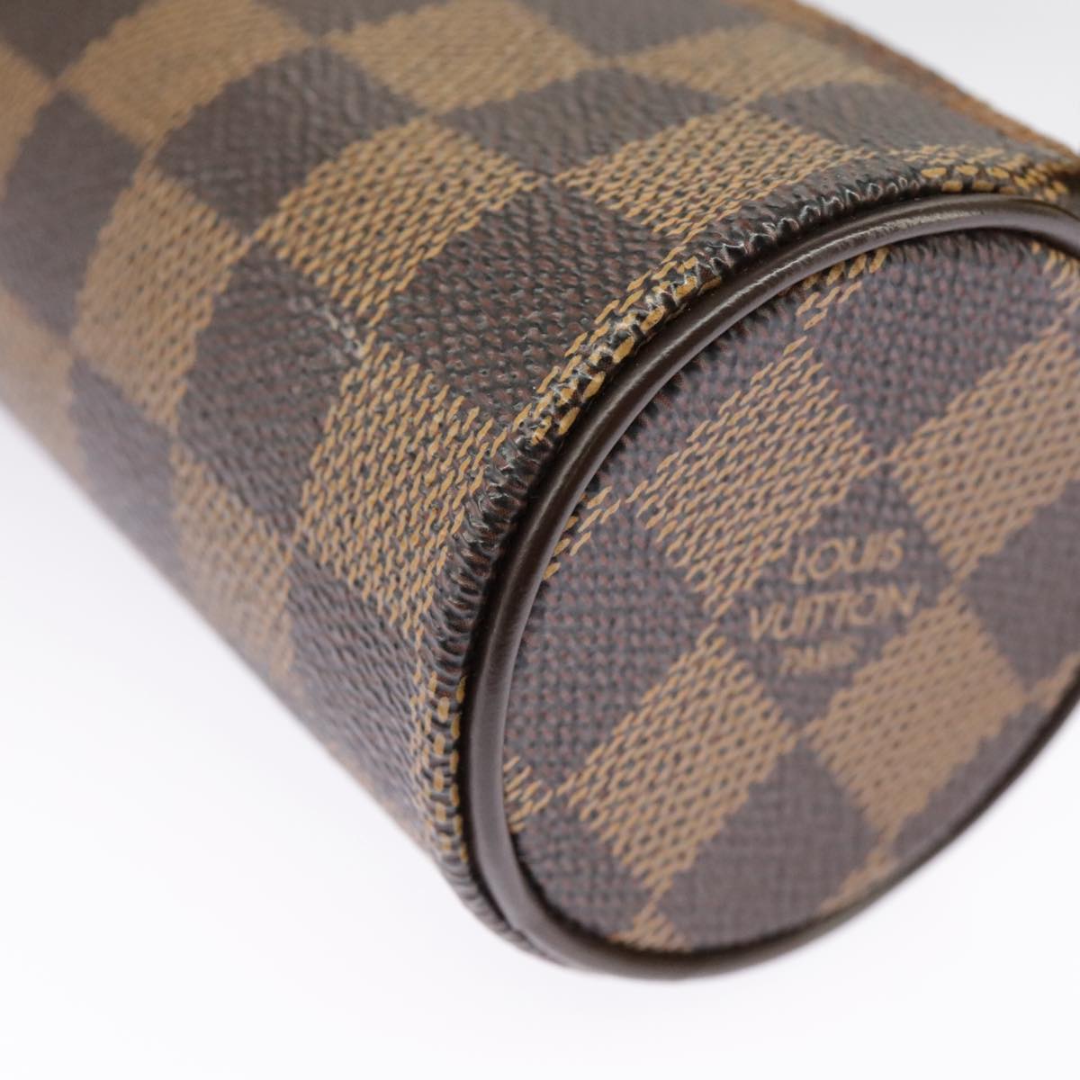 LOUIS VUITTON Damier Ebene Papillon Pouch LV Auth 99367