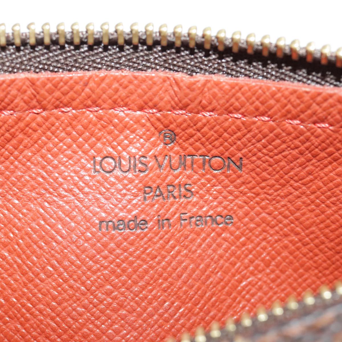 LOUIS VUITTON Damier Ebene Papillon Pouch LV Auth 99367