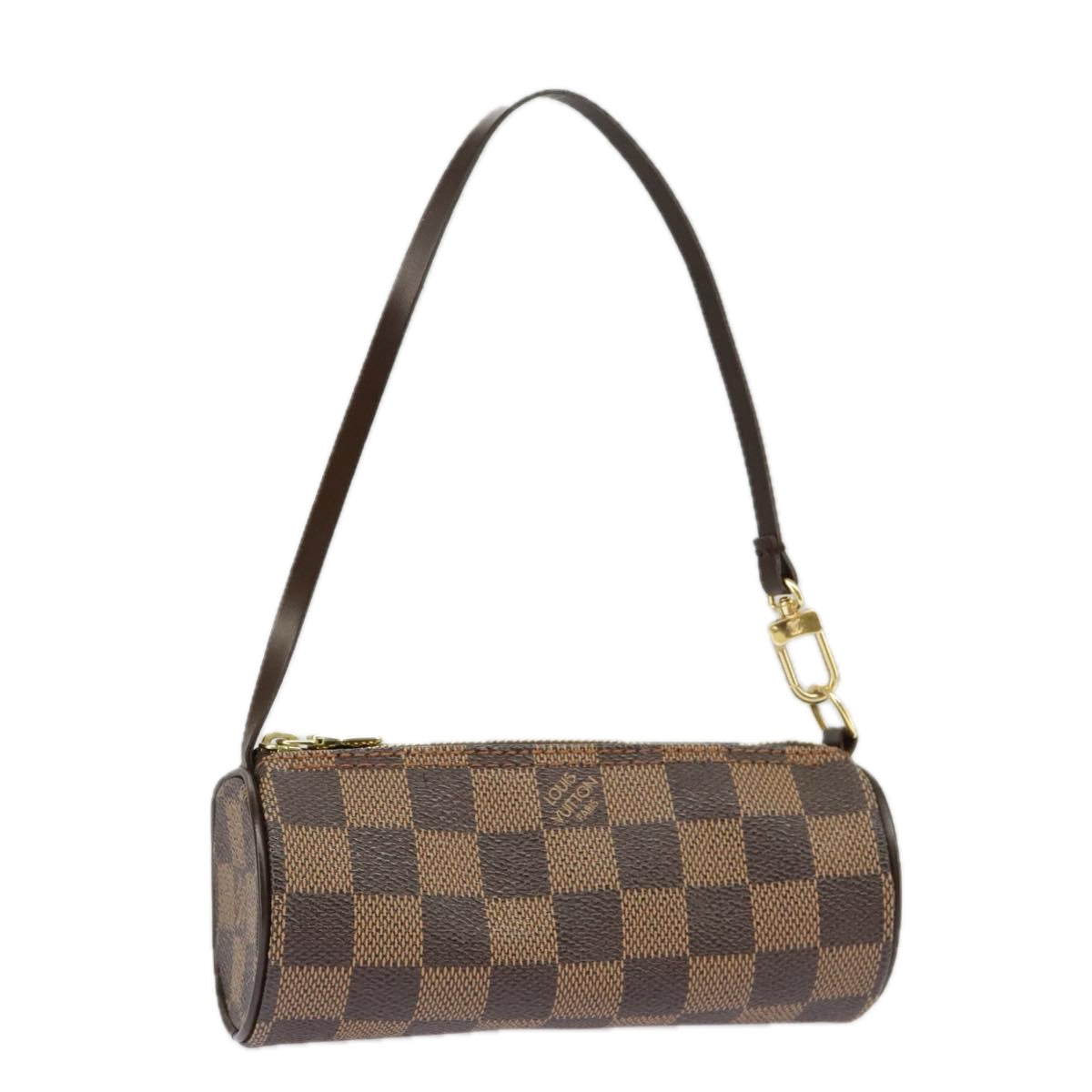 LOUIS VUITTON Damier Ebene Papillon Pouch LV Auth 99367