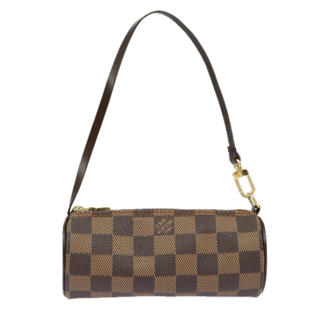 LOUIS VUITTON Damier Ebene Papillon Pouch LV Auth 99367