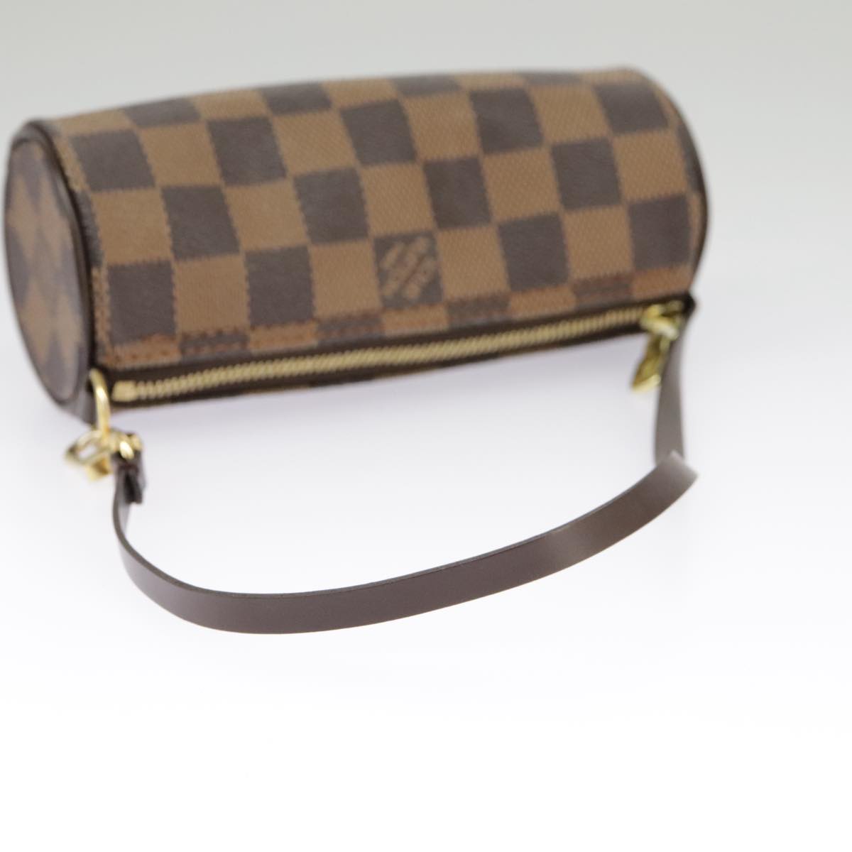 LOUIS VUITTON Damier Ebene Papillon Pouch LV Auth 99367