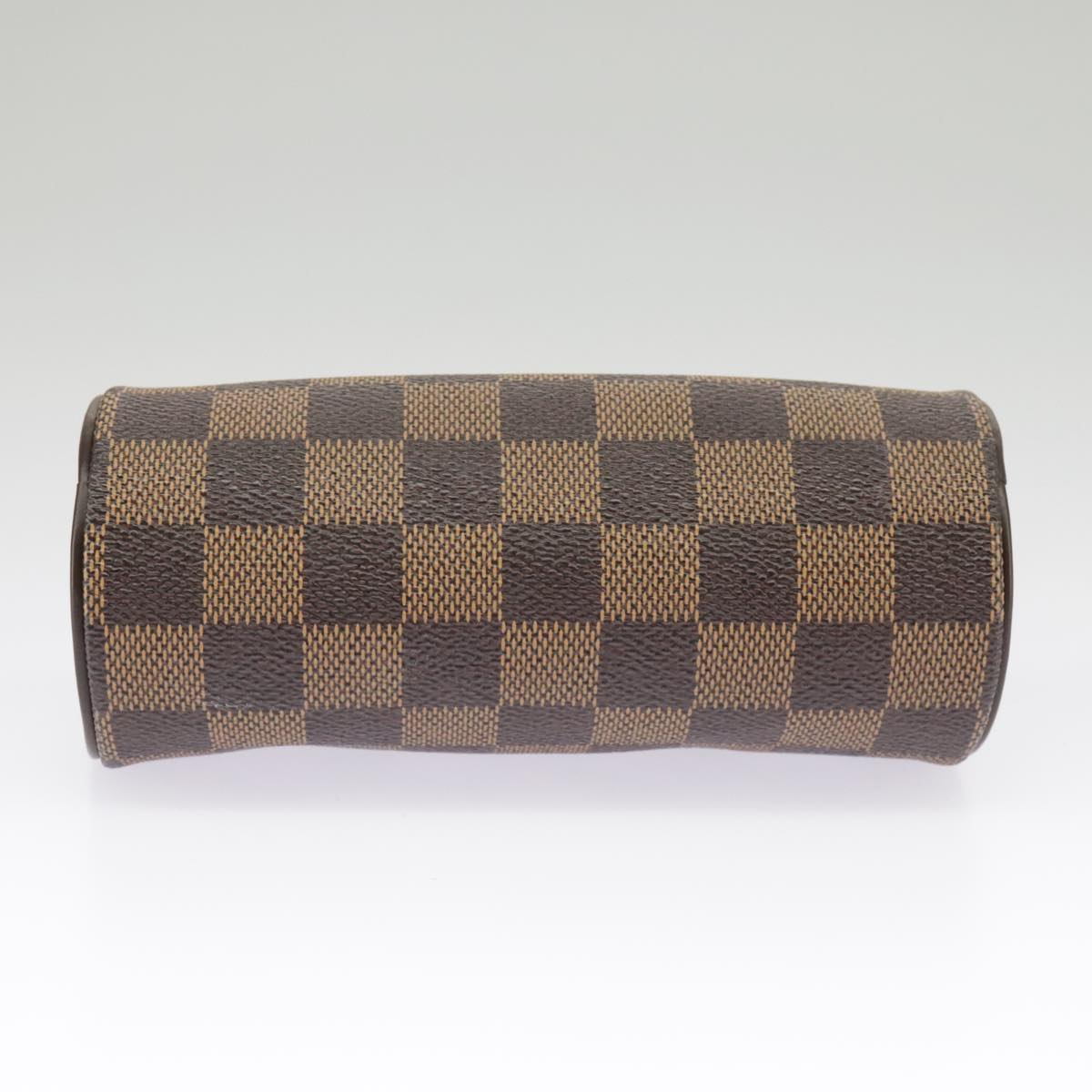 LOUIS VUITTON Damier Ebene Papillon Pouch LV Auth 99367