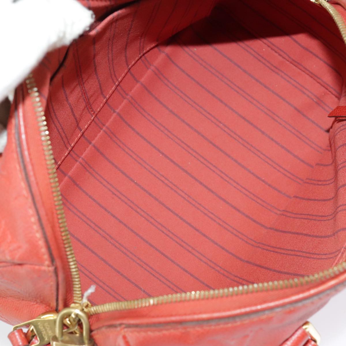 LOUIS VUITTON Empreinte Speedy Bandouliere 25 Bag 2way Scarlet M44145 Auth 99373