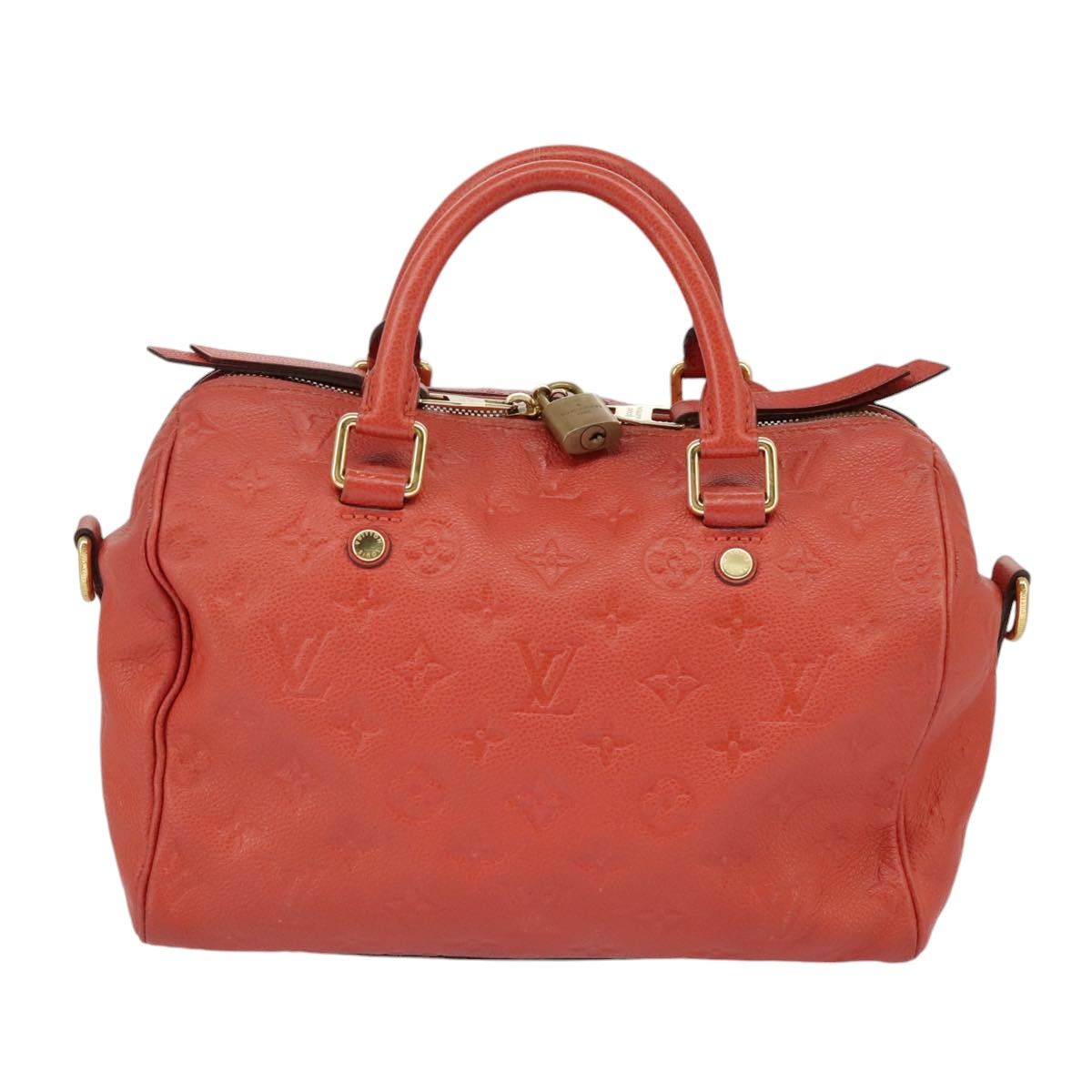 LOUIS VUITTON Empreinte Speedy Bandouliere 25 Bag 2way Scarlet M44145 Auth 99373 - 0