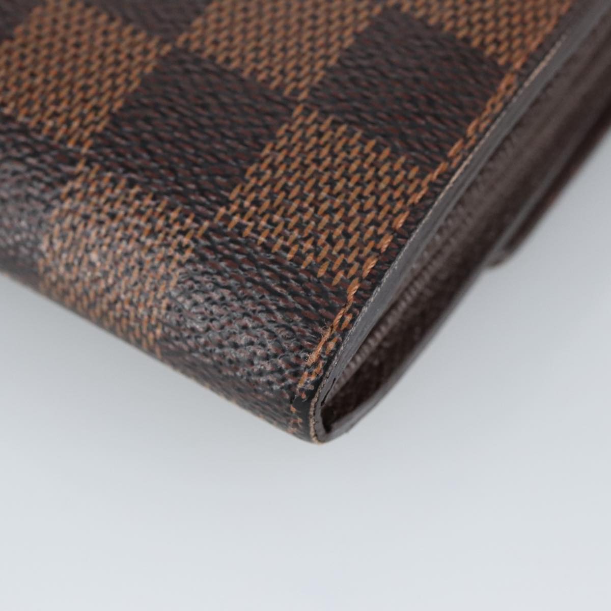 LOUIS VUITTON Damier Ebene Portefeuille Sarah Long Wallet N60491 LV Auth 99378