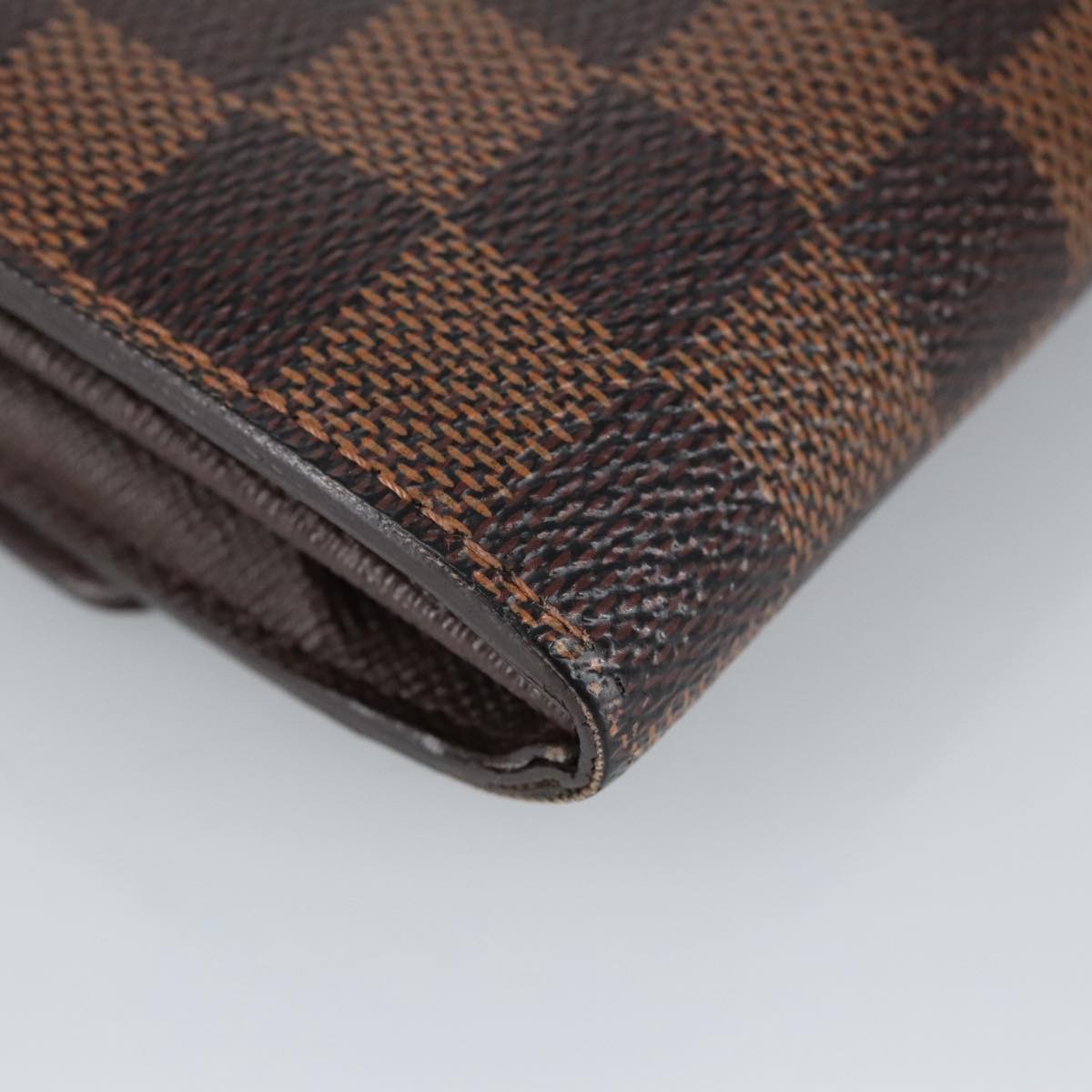 LOUIS VUITTON Damier Ebene Portefeuille Sarah Long Wallet N60491 LV Auth 99378