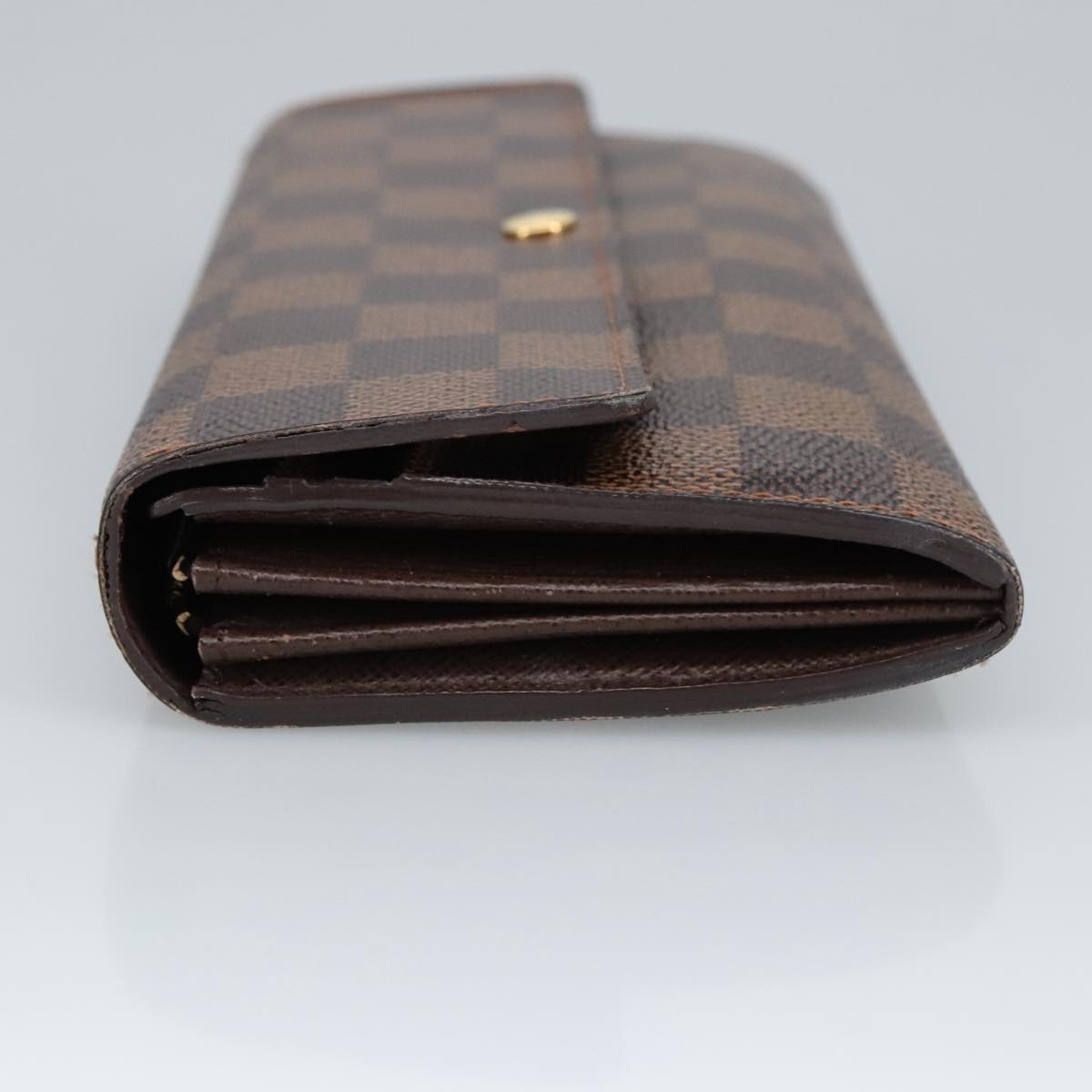 LOUIS VUITTON Damier Ebene Portefeuille Sarah Long Wallet N60491 LV Auth 99378