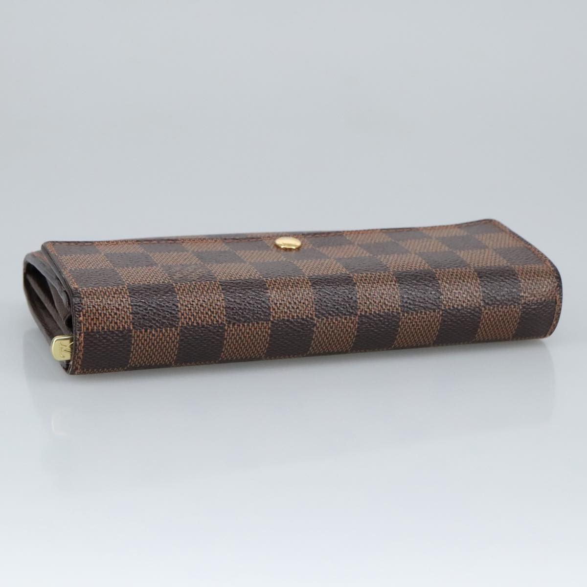 LOUIS VUITTON Damier Ebene Portefeuille Sarah Long Wallet N60491 LV Auth 99378