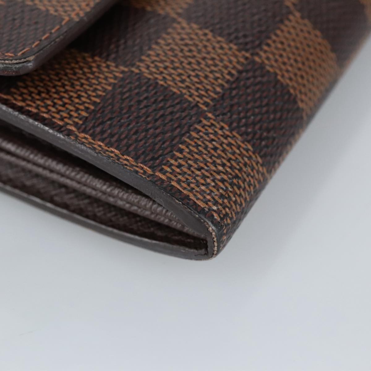 LOUIS VUITTON Damier Ebene Portefeuille Sarah Long Wallet N60491 LV Auth 99378