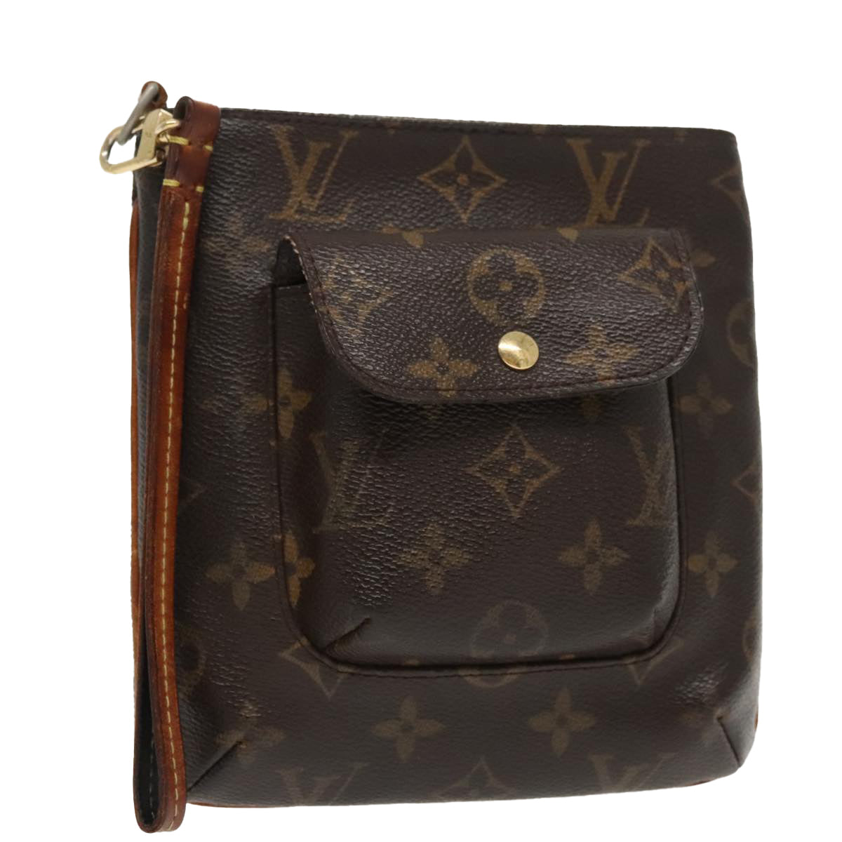 LOUIS VUITTON Monogram Partition Pouch M51901 LV Auth 99403