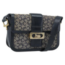 CELINE C Sulky Schoudertas Canvas Marineblauw Auth 99408-1