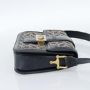 CELINE C Sulky Schoudertas Canvas Marineblauw Auth 99408-4