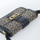 CELINE C Sulky Schoudertas Canvas Marineblauw Auth 99408-6